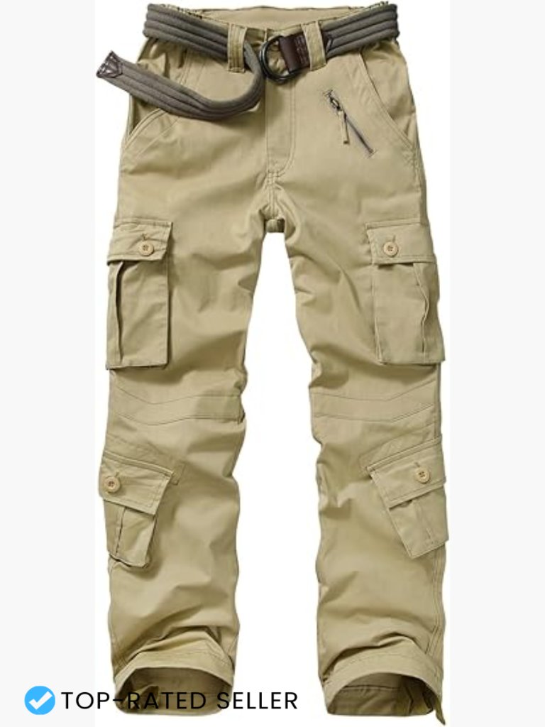 Cotton Cargo Capri Pants Military Combat Workwear With 8 Pockets Casual Chic